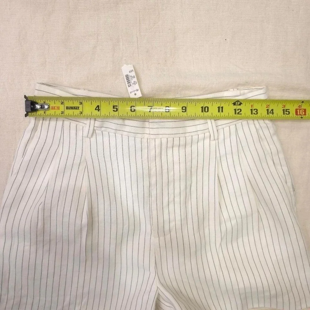 Madewell white pinstripe